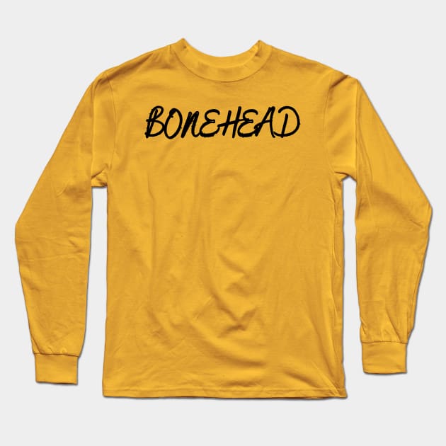 Bonehead skull Long Sleeve T-Shirt by DesignWear.Qc